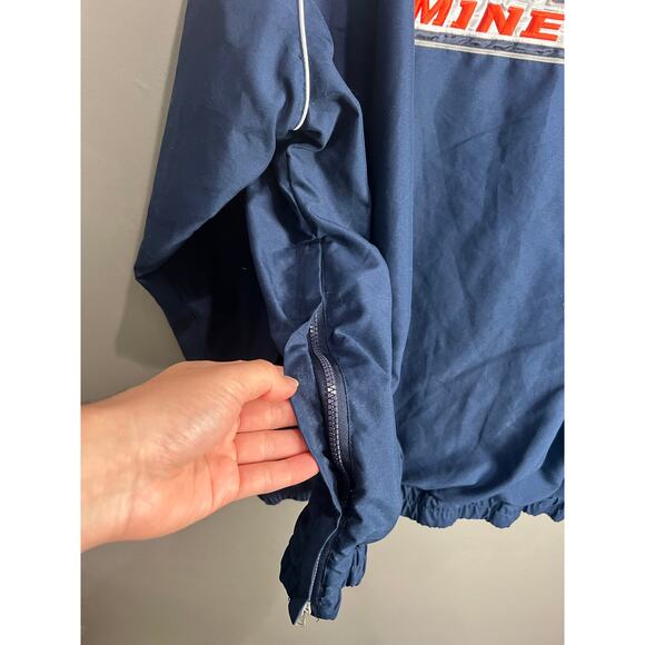 UTEP Miners Windbreaker Sweater Mens Sz XXL 1/4 Zip Pullover College Embroidered - Picture 10 of 16